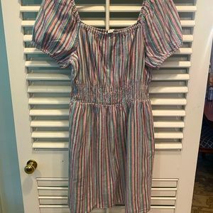 American Eagle striped Babydoll dress Size L